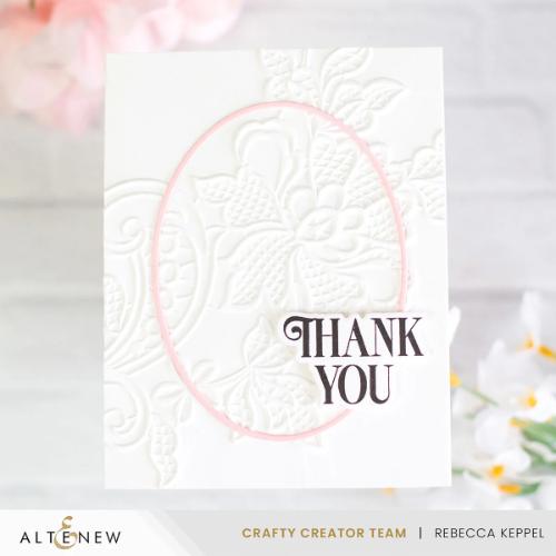Altenew - Lace 3D Embossing Folder