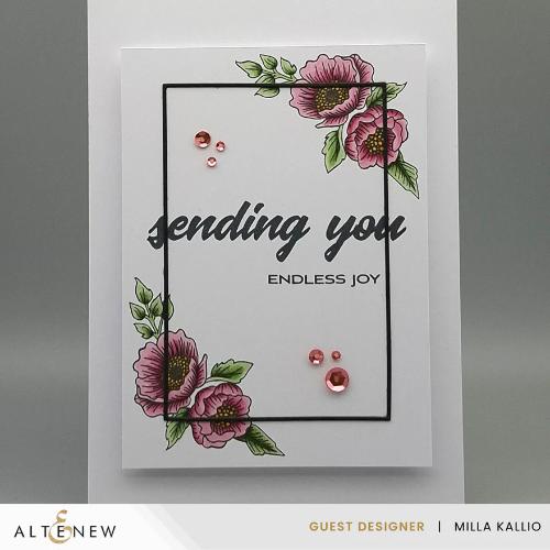 Altenew - Cornered Blooms Stamp Set
