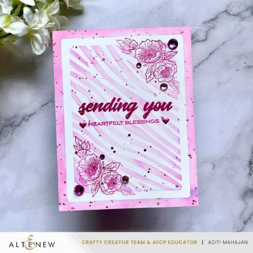 Altenew - Cornered Blooms Stamp Set
