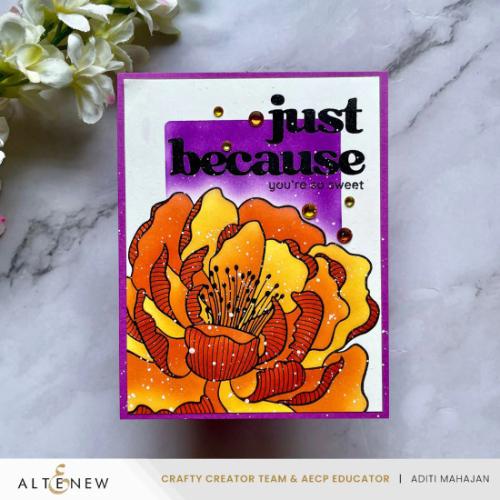 Altenew - Magical Peony Press Plate