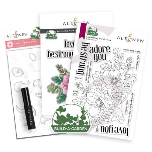 Altenew - Build-A-Garden: Captivating Floral Swag & Add-on Die Bundle - Postage as per Actual