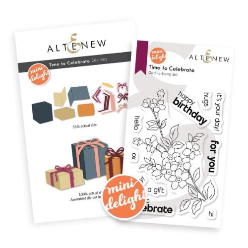 Altenew - Mini Delight: Time to Celebrate Stamp & Die Set