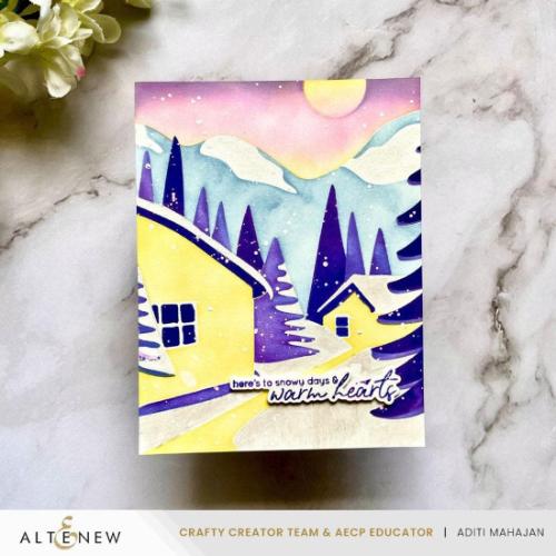 Altenew - Abstract Village Builder Stencil Set (4 in 1)