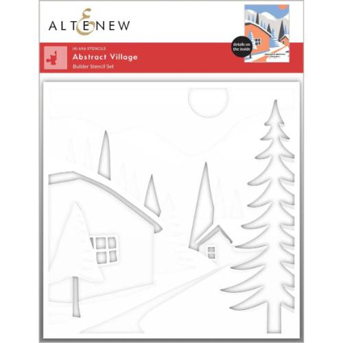 Altenew - Abstract Village Builder Stencil Set (4 in 1)