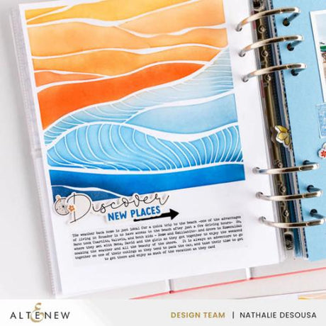 Altenew - Brilliant Waves Background Stencil