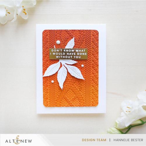 Altenew - One-Go: Solid Sentiment Strips 3 Press Plates/Foil Plates (Gratitude Edition)