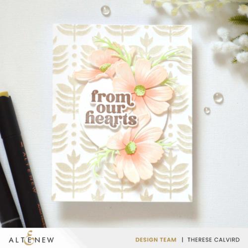 Altenew - Deco Leaves Background Stencil