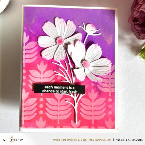 Altenew - Deco Leaves Background Stencil