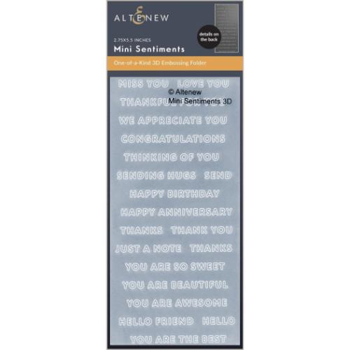 Altenew - Mini Sentiments 3D Embossing folder
