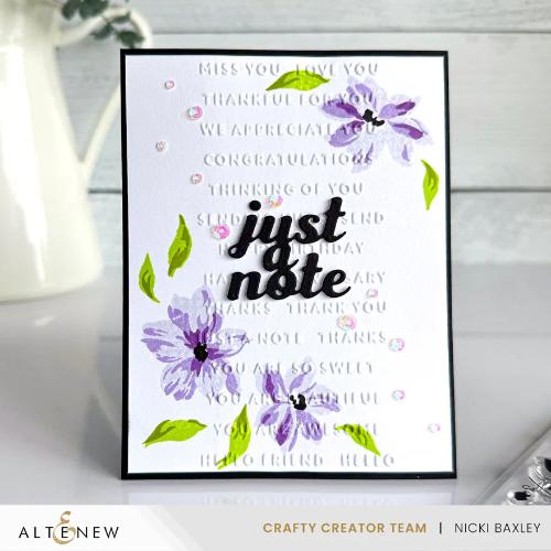 Altenew - Mini Sentiments 3D Embossing folder