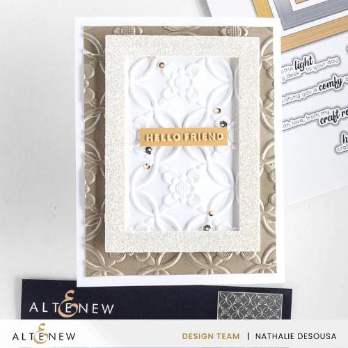 Altenew - Mini Sentiments 3D Embossing folder