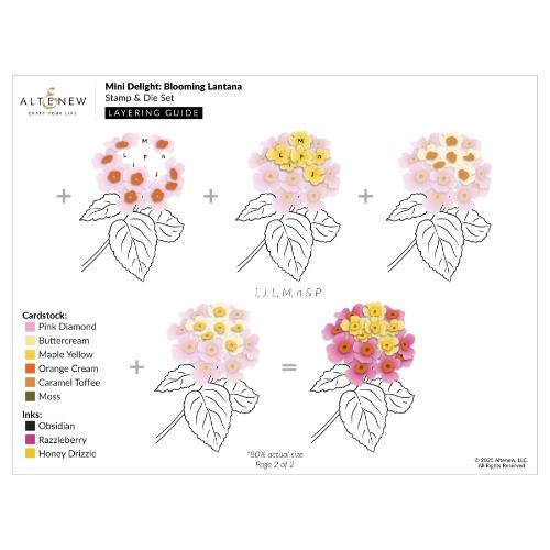 Altenew - Mini Delight: Blooming Lantana Stamp & Die Set