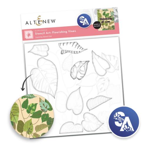 Altenew - Stencil Art: Flourishing Vines Layering Stencil Set (6 in 1)