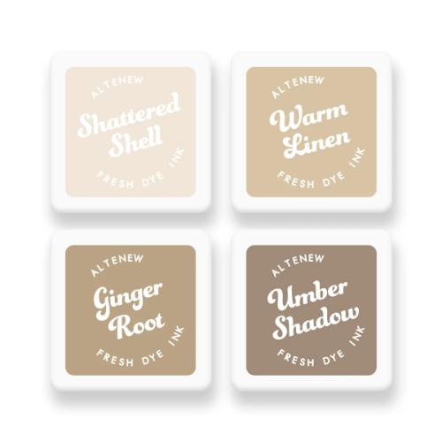 Altenew - Earth Tones Fresh Dye Ink Mini Cube Set