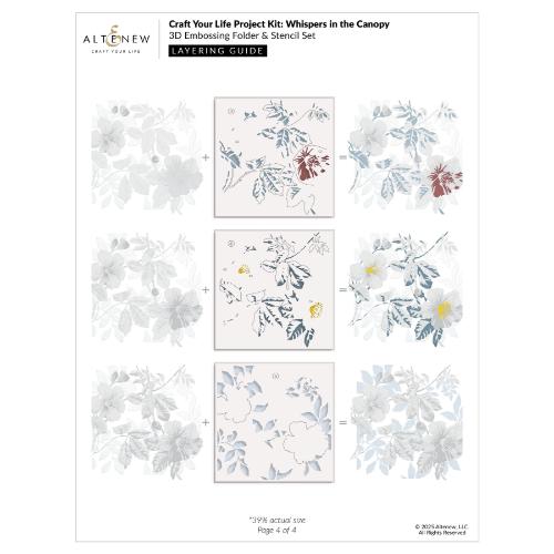 Altenew - Craft Your Life Project Kit: Whispers in the Canopy & Add-On Die Bundle - Postage as per Actual