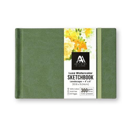 Altenew - Luxe Watercolor Sketchbook - 4"x 6" Landscape, 300 gsm