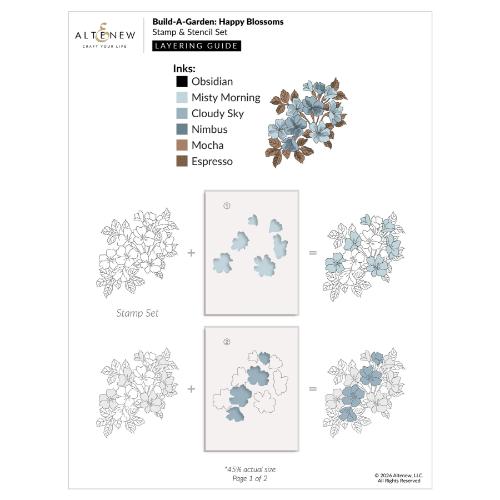 Altenew - Build-A-Garden: Happy Blossoms - Postage as per Actual