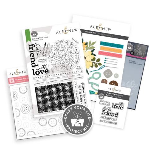 Altenew - Craft Your Life Project Kit: Stitched With Love & Add-On Die Bundle - Postage as per Actual