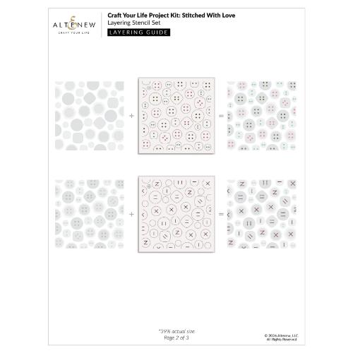 Altenew - Craft Your Life Project Kit: Stitched With Love & Add-On Die Bundle - Postage as per Actual