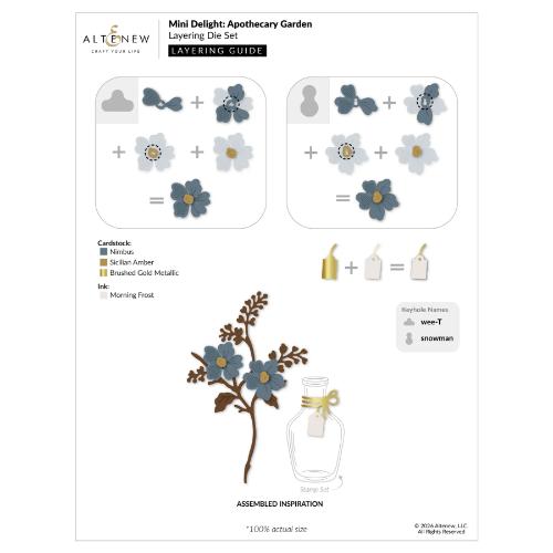 Altenew - Mini Delight: Apothecary Garden Stamp & Die Set