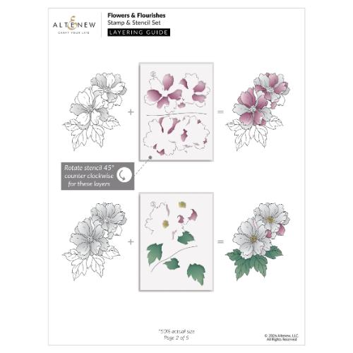 Altenew - Flowers & Flourishes - Complete Bundle - Postage as per Actual