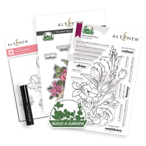Altenew - Build-A-Garden: Flourished Flora & Add-On Die Bundle - Postage as per Actual