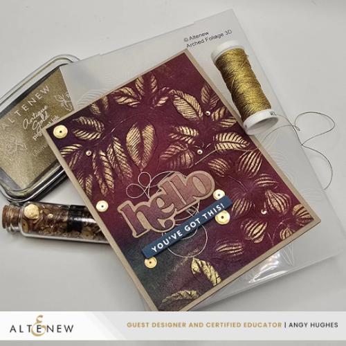 Altenew - Craft Your Life Project Kit: Arched Foliage & Add-on Embossing Folder Bundle - Postage as per Actual