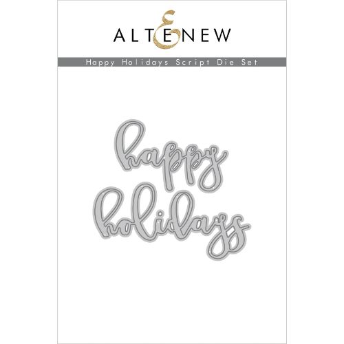 Altenew - Happy Holidays Script Die Set