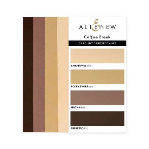 Altenew - Gradient Cardstock Set - Coffee Break