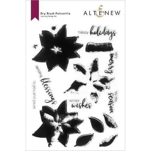 Altenew - Dry Brush Poinsettia Stamp Set