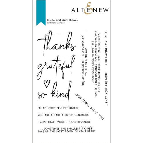 Altenew - Inside and Out: Thanks Stamp Set