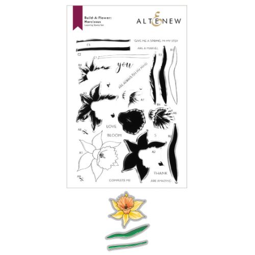 Altenew - Build-A-Flower: Narcissus Layering Stamp & Die Set
