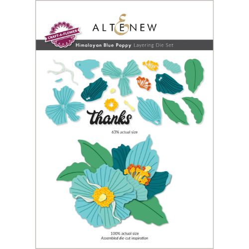Altenew - Craft-A-Flower: Himalayan Blue Poppy Layering Die Set