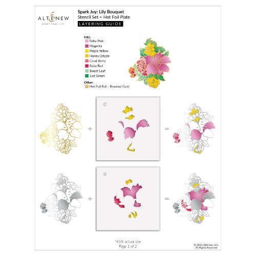 Altenew - Spark Joy: Lily Bouquet