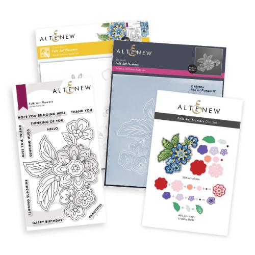 Altenew - Folk Art Flowers - Complete Bundle - Postage as per Actual