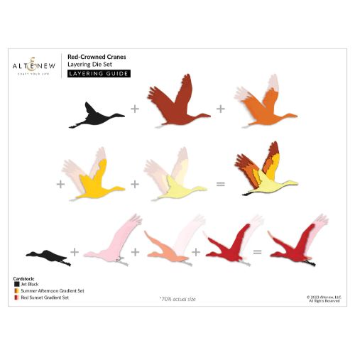 Altenew - Red-Crowned Cranes Layering Die Set