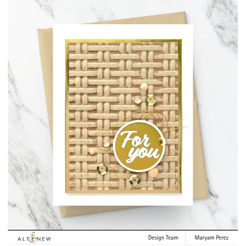 Altenew - Wicker Texture 3D Embossing Folder