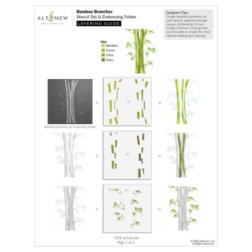 Altenew - Bamboo Branches - Complete Bundle