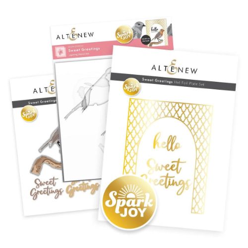 Altenew - Spark Joy: Sweet Greetings & Add-on Die Bundle - Postage as per Actual