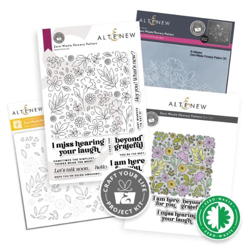 Altenew - Craft Your Life Project Kit: Zero-Waste Flowery Pattern - Postage as per Actual