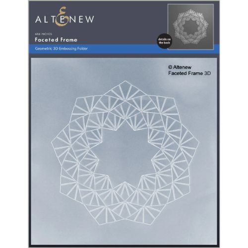 Altenew - Faceted Frame 3D Embossing Folder