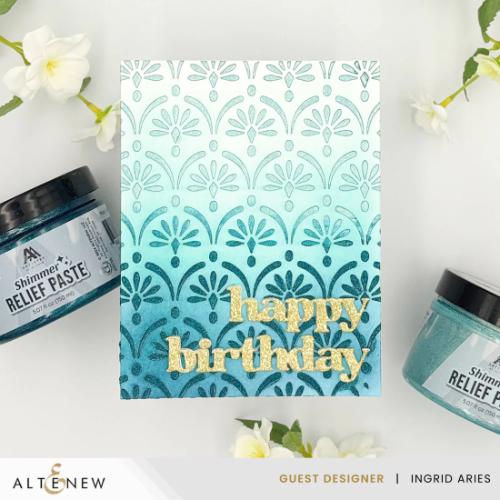 Altenew - Shimmer Relief Paste - Sea Beryl