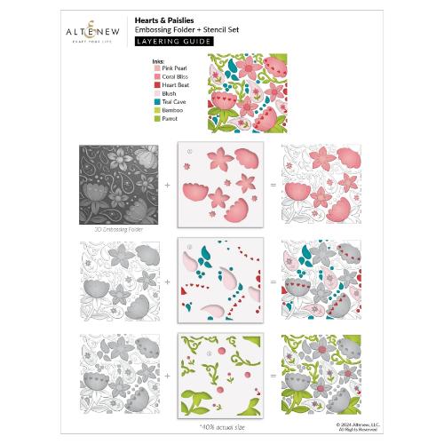 Altenew - Hearts & Paislies - Complete Bundle