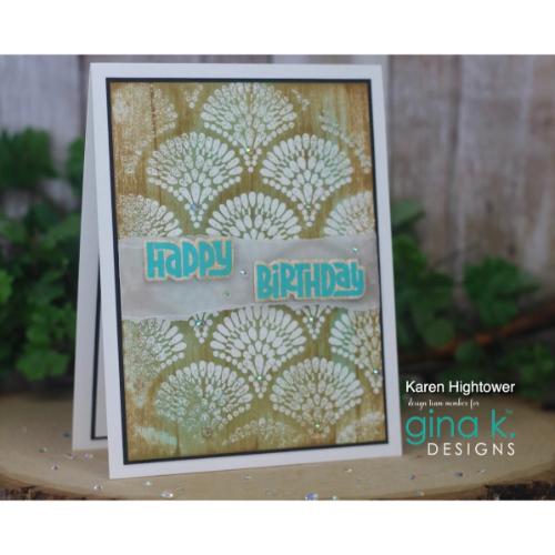 Gina K Designs - STAMPS- Ornate Fans