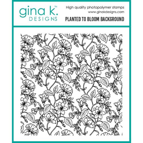 Gina K Designs STAMPS- Planted to Bloom Background Stamp