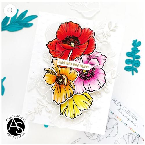 Alex Syberia Designs - Cindy Lou's Poppies Die Set