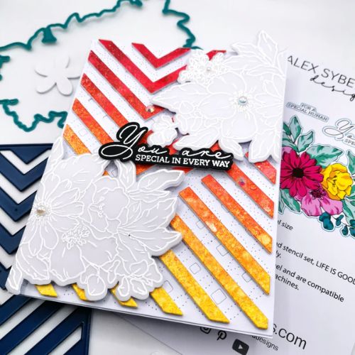 Alex Syberia Designs - Modern Stripes A2 Die