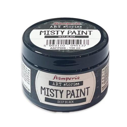 Stamperia Art Stories Misty Paint Deep Black 150ml (ASFP006)