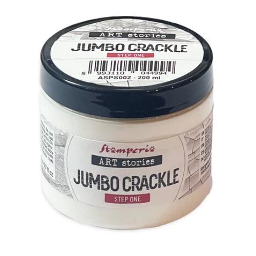 Stamperia Art Stories Texture Paste Jumbo Crackle Step 1 Transparent 200ml (ASPS002)