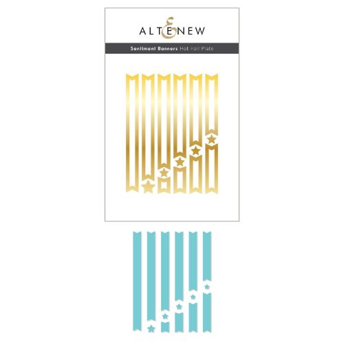 Altenew - Sentiment Banners Hot Foil Plate & Cover Die Bundle - Postage as per Actual
